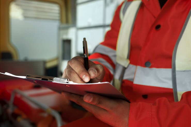 side-view-man-taking-notes-ambulance-car_23-2149478462